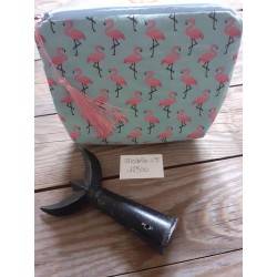 Trousse Flamant Rose Turquoise "N°3"