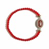 Bracelet Protection Cristaux - Rouge Passion