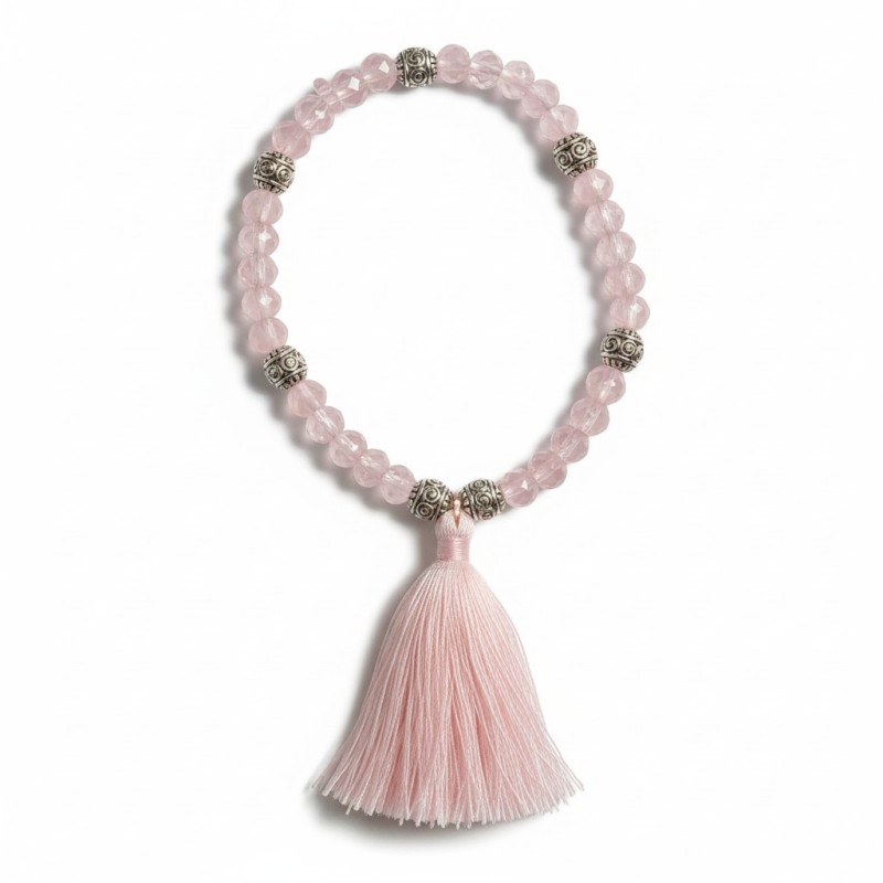 Bracelet Pompon Rosée – Romantisme et Élégance